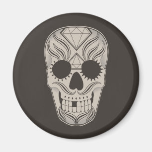 Suiker Skull art magnet