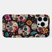 Suiker Skull Bloemen iPhone Hoesje (Achterkant horizontaal)