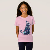 Suiker Skull Calavera Hond I T-shirt (Voorkant volledig)