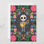 Suiker Skull Day of the Dead Halloween Birthday Kaart (Achterkant)