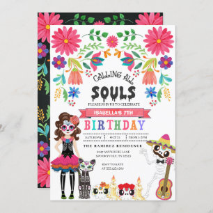 Suiker Skull Day of the Dead Halloween Birthday Kaart