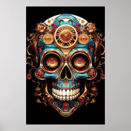 Suiker Skull Designs Cool Guy in een Coole Hoed aa Poster