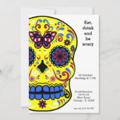 Suiker Skull-feest Kaart (Voorkant)