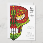 Suiker Skull-feest Kaart (Voorkant)