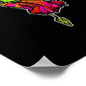 SUIKER SKULL & FLOWER 16"X20" POSTER (Hoek)