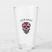SUIKER SKULL GLASS PINT GLAS (Voorkant)