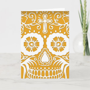 SUIKER SKULL GRAPHIC Folded Wenskaart Kaart
