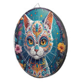 Suiker Skull Kat Dartbord (Voorkant Rechts)