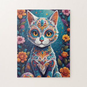 Suiker Skull Kat Legpuzzel
