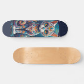 Suiker Skull Kat Persoonlijk Skateboard (Horizontaal)