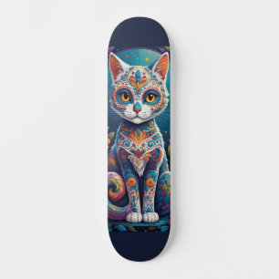 Suiker Skull Kat Persoonlijk Skateboard