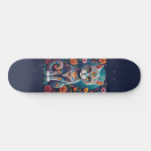 Suiker Skull Kat Persoonlijk Skateboard (Horizontaal)