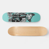 Suiker Skull Kitty Persoonlijk Skateboard (Horizontaal)