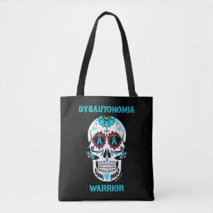 Suiker Skull/Krijger...Dysautonomie Tote Bag