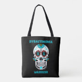 Suiker Skull/Krijger...Dysautonomie Tote Bag (Achterkant)