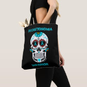 Suiker Skull/Krijger...Dysautonomie Tote Bag (Dichtbij)