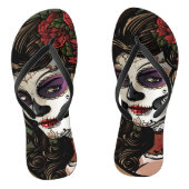 Suiker Skull meisje - paar teenslippers (Voetbed)