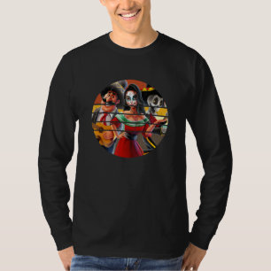 Suiker Skull Mexicaanse Catrina Halloween Dag Van T-shirt
