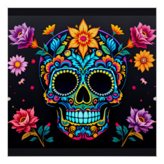 Suiker Skull Rozen Perfect Poster