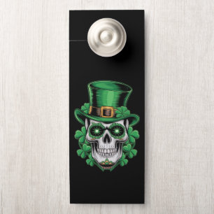 Suiker Skull St Patrick Dag Lucky Shamrock Deurhanger