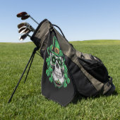Suiker Skull St Patrick Dag Lucky Shamrock  Golfhanddoek (Groen)