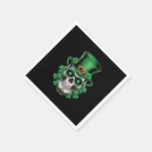 Suiker Skull St Patrick Dag Lucky Shamrock Servet (Hoek)