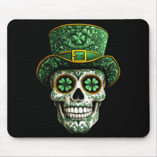 Suiker Skull St Patrick Dag Van De Overheid Muismat