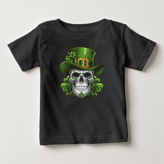Suiker Skull St Patrick's Day Klaver (Voorkant)