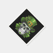 Suiker Skull St. Patrick's Day Klaver Servet (Hoek)