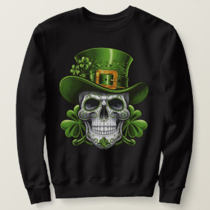 Suiker Skull St. Patrick's Day Klaver Trui