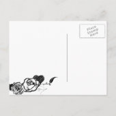 Suiker Skull Tattoo Ontwerp Shower Uitnodiging Briefkaart (Achterkant)