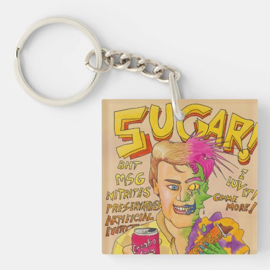 Suiker! Sleutelhanger (Voorkant)