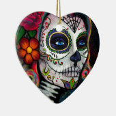 Suiker Snoep schedel Keramisch Ornament (Rechts)