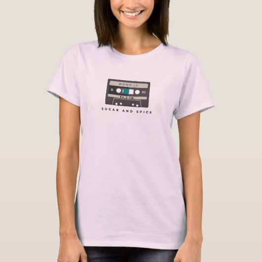 Suiker & specerijcassette t-shirt (Voorkant)