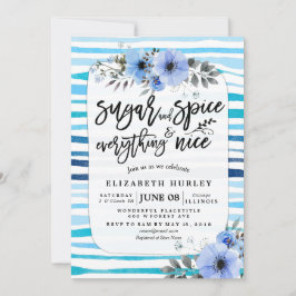 Suiker & specerijen & alles-Baby shower Kaart