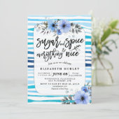 Suiker & specerijen & alles-Baby shower Kaart (Staand voorkant)