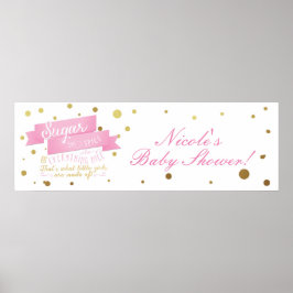 Suiker & Specerijen & Alles Leuk Baby Shower Banne Poster