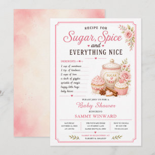 Suiker, Specerijen en Alles Nice Baby Shower Kaart