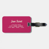 Suiker spinkelt kleurrijk cadeau voor bakkristalle bagagelabel (Achterkant horizontaal)