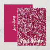 Suiker spinkelt kleurrijk cadeau voor bakkristalle briefkaart (Voorkant / Achterkant)