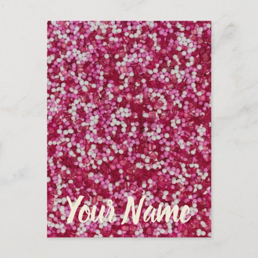 Suiker spinkelt kleurrijk cadeau voor bakkristalle briefkaart (Voorkant)