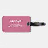 Suiker spint kleurrijke achtergrondcadeau bagagelabel (Achterkant horizontaal)