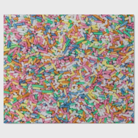 Suiker spint kleurrijke achtergrondcadeau cadeaupapier (Vlak)