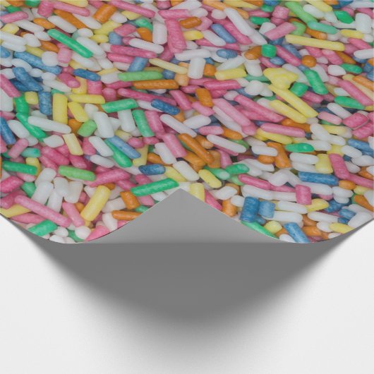 Suiker spint kleurrijke achtergrondcadeau cadeaupapier (Hoek)