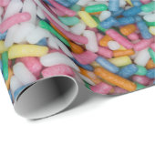 Suiker spint kleurrijke achtergrondcadeau cadeaupapier (Rol Hoek)