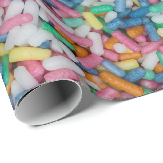 Suiker spint kleurrijke achtergrondcadeau cadeaupapier (Rol Hoek)