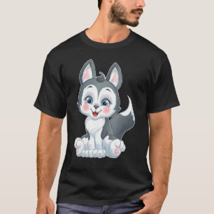Suiker Sweet Siberian Husky Baby T-shirt