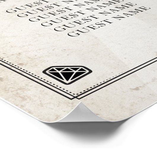 Suiker Tafeltafel Halloween Poster Zitplaats (Hoek)