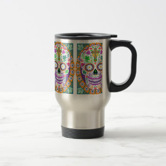 Suiker: Travel Mug, Dag van de Dead Travel Mug Reisbeker