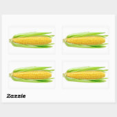 Suiker van maïs rechthoekige sticker (Vel)